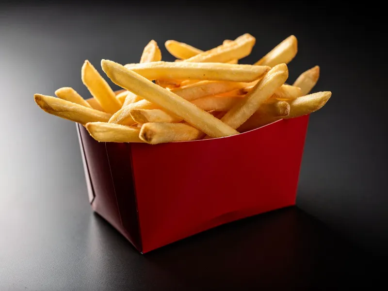 McDonald's French Fries (Medium) with russet potatoes, frying oil (absorbed), salt and natural beef flavor
