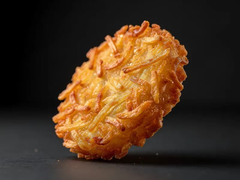 McDonald's Hash Brown with shredded potatoes, frying oil (absorbed)