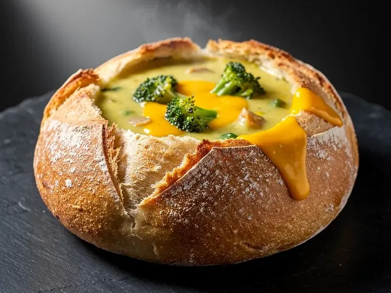Panera Bread Broccoli Cheddar Soup (Bread Bowl)