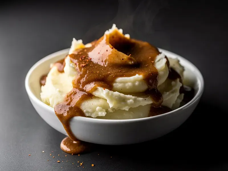 Popeyes Mashed Potatoes with Cajun Gravy