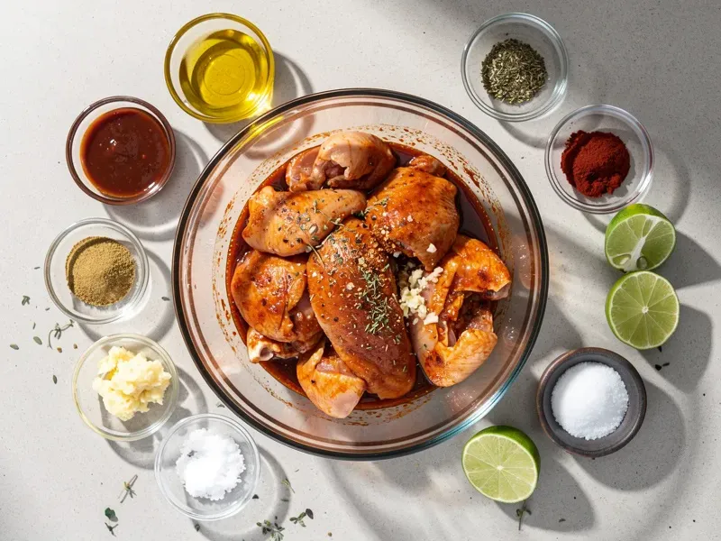 Step 1: Combine the adobo sauce, olive oil, cumin, oregano, smoked paprika, minced garli