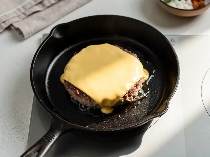 Step 3: Cook for another 2-3 minutes until the patty is fully cooked through (internal t