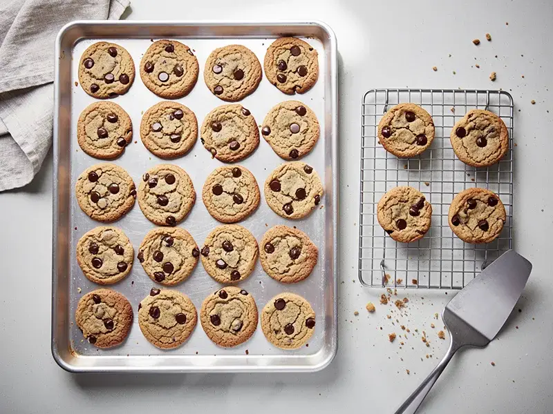 Step 7: Bake for 10 to 12 minutes until the edges are golden but the centers still look