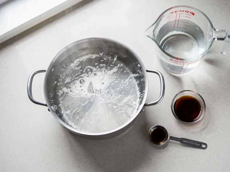 Step 5: Preheat the oven to 220C (425F). Bring 4 liters (1 gallon) of water to a rolling