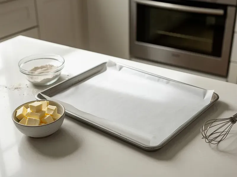 Step 1: Preheat the oven to 220C (425F). Line a baking sheet with parchment paper.