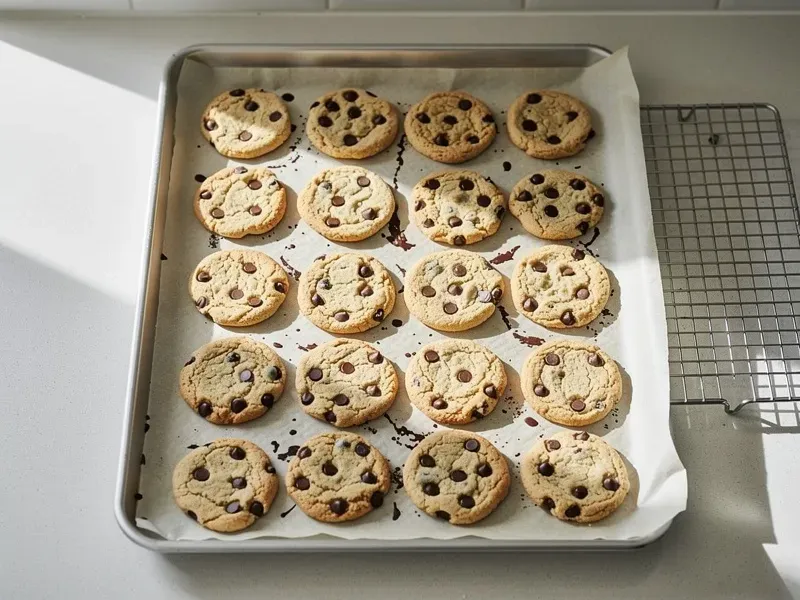 Step 6: Bake for 9 to 11 minutes until the edges are set and lightly golden but the cent