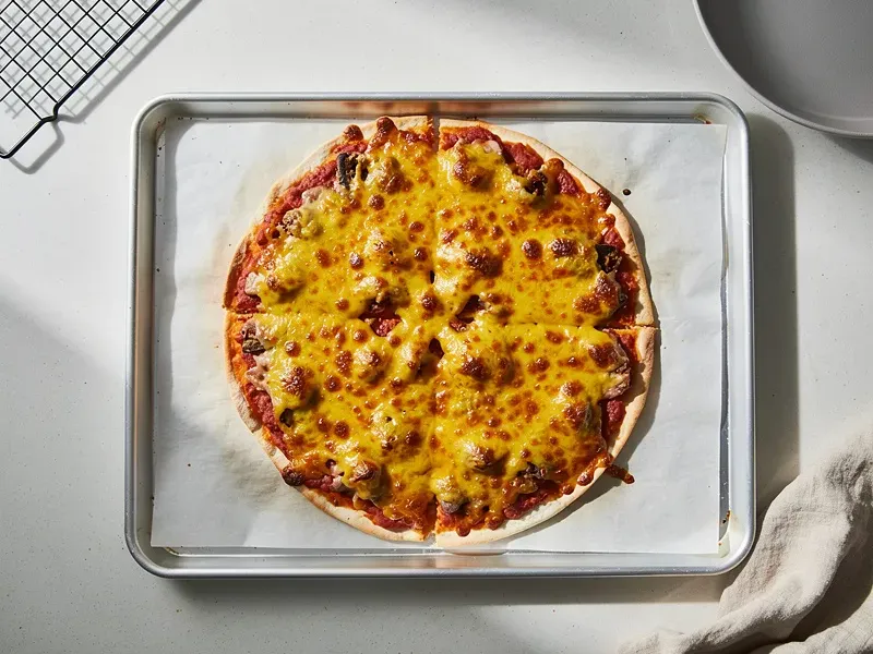 Step 6: Broil in the oven at 200C (400F) for 3 to 4 minutes until the cheese is melted a